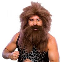 Peluca con Barba de Cavernícola
