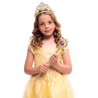 Pack Tiara y Varita Princesa Dorado