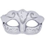 Antifaz-Venecia-Blanco-Plata