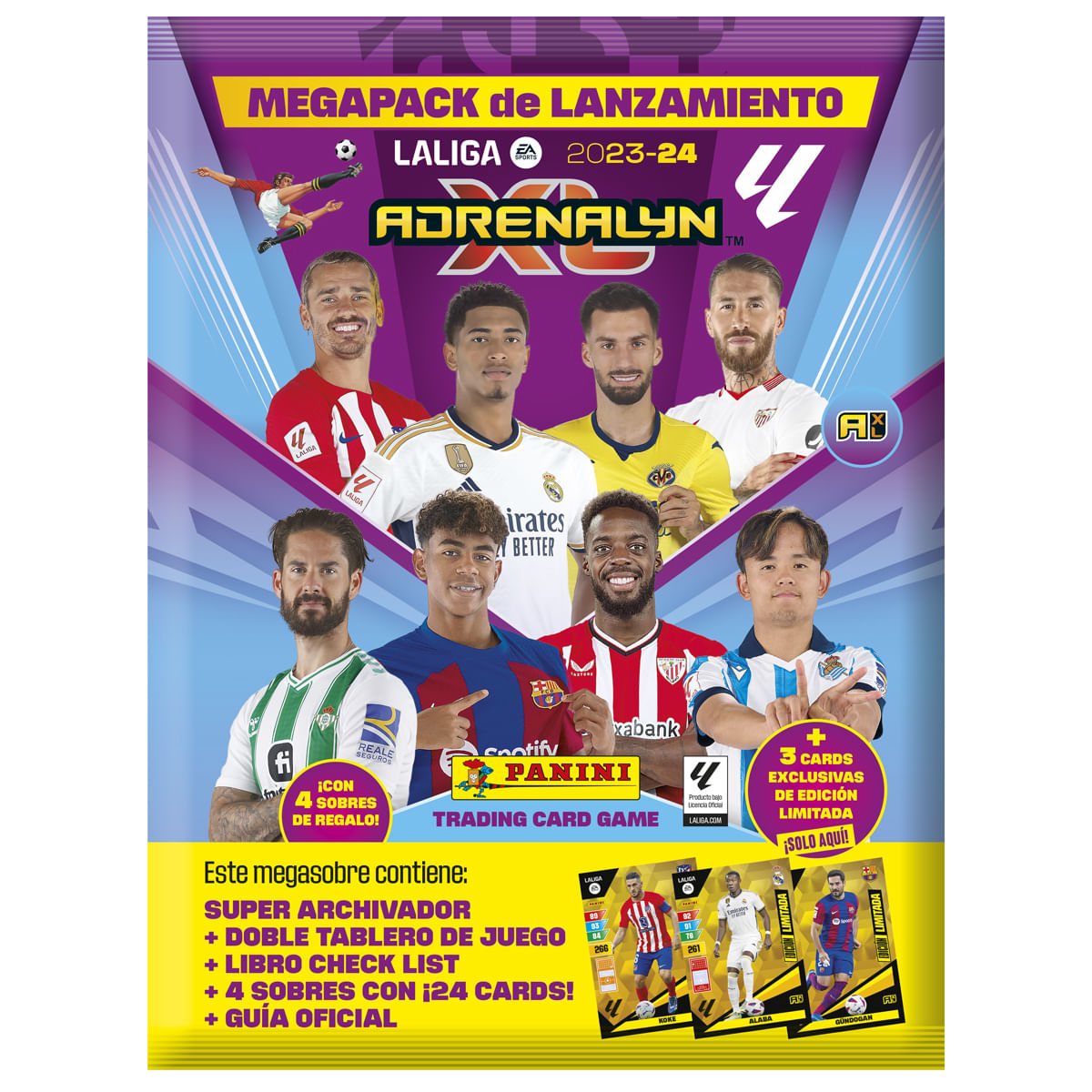 Panini Caja - Cartas Adrenalyn o Cromos para La Liga Este 2023-2024 -  Colección Oficial de Cromos (