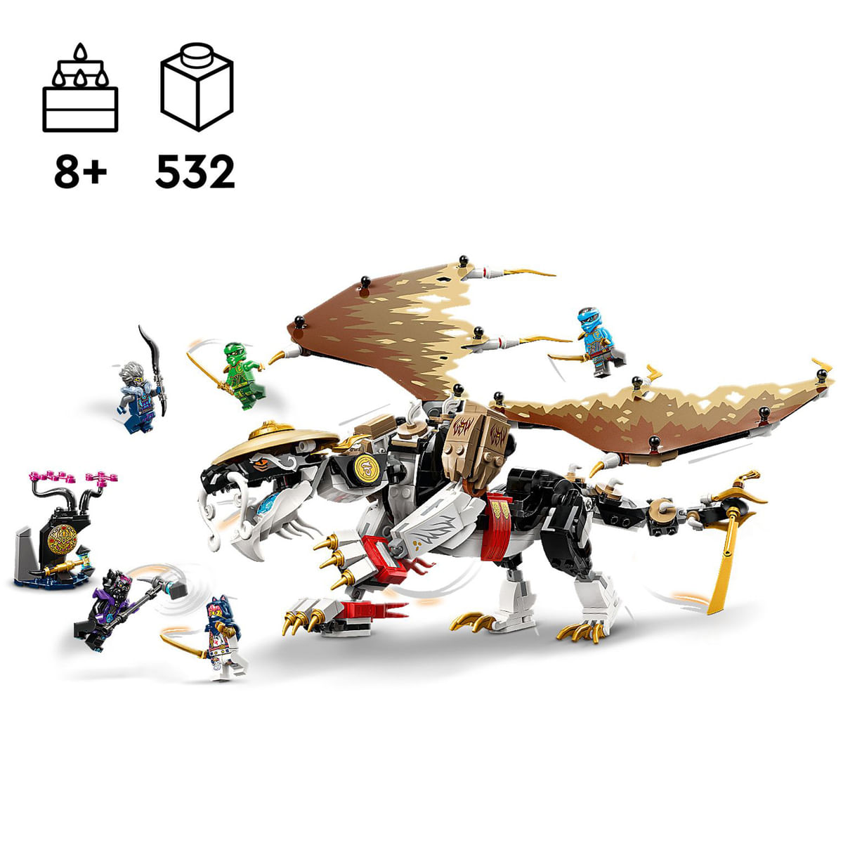 Lego ninjago dragon de 4 cabezas online