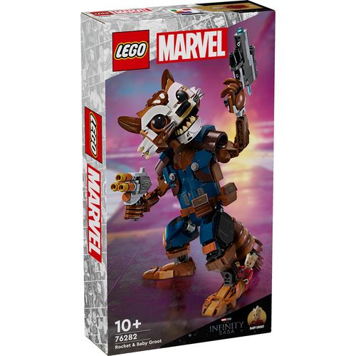 Lego Marvel Rocket y Bebé Groot