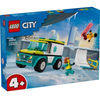 Lego City Ambulancia de Emergencias y Chico Snow