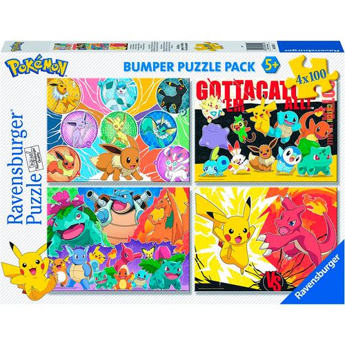 Pokémon Puzzle 4x100 Piezas
