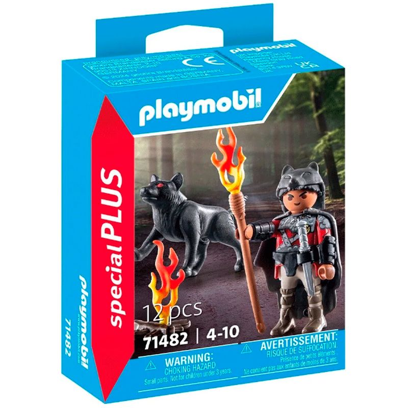 Playmobil-Special-Plus-Guerrero-con-Lobo
