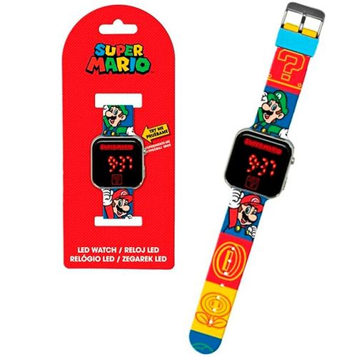 Super Mario Reloj LED