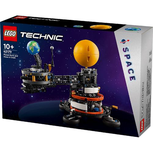 Lego Technic Planeta Tierra y Luna en Órbita