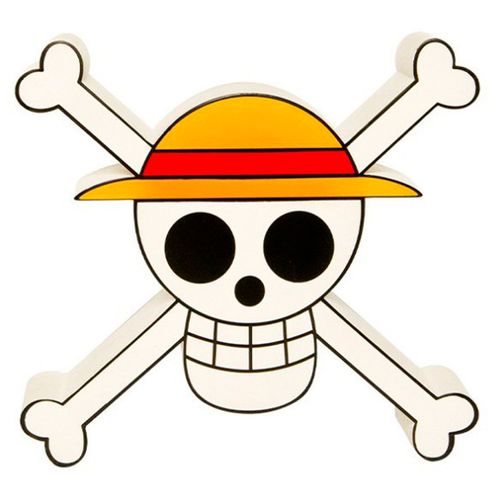 One Piece Lámpara Logo Calavera