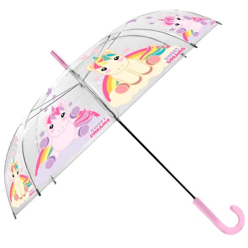 Unicornio Paraguas Transparente