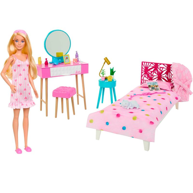 Barbie-Dreams-Habitacion-con-Muñeca