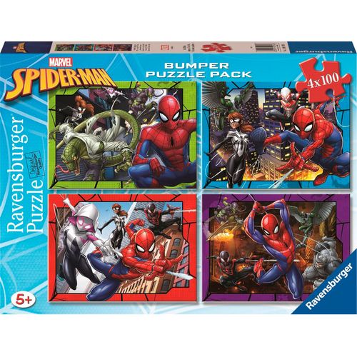 Spiderman Pack 4 Puzzles 100 Piezas
