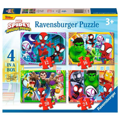 Spiderman Pack 4 Puzzles Progresivos