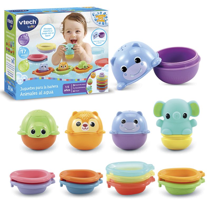 Juguetes-para-la-Bañera-Animales-al-Agua