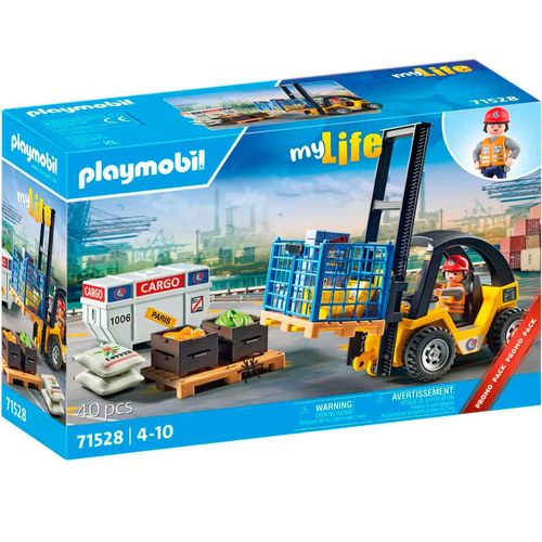 Playmobil My Life Carretilla Elevadora