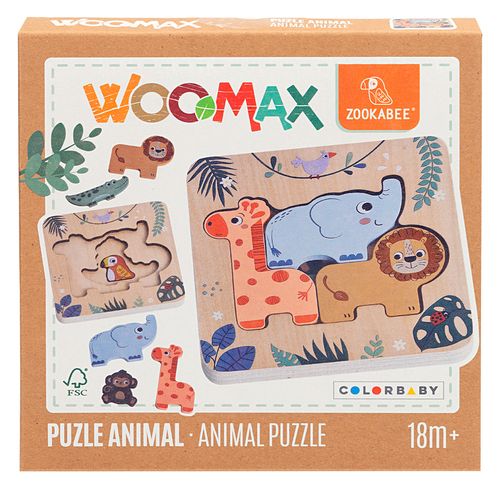 Woomax Zookabee Puzzle Madera Animales