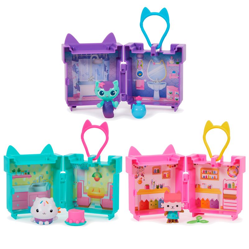 Casa-de-Muñecas-de-Gabby-Llavero-Playset-Surtido