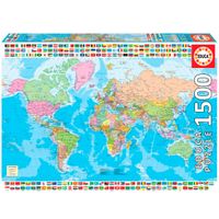 Puzzle 1500 Piezas Mapamundi Político