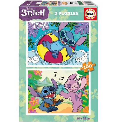 Stitch Puzzle 2x100 Piezas