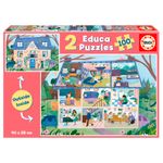 Puzzle-2x100-Piezas-Casa-Inside-Outside