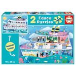 Puzzle-2x100-Piezas-Barco-Inside-Outside