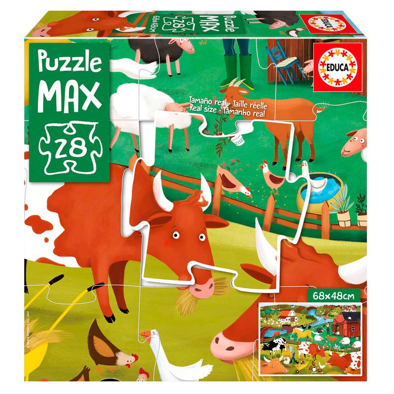 Animales-de-Granja-Puzzle-28-Piezas-Maxi