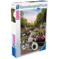 Puzzle Bicicletas en Ámsterdam 1000 Piezas