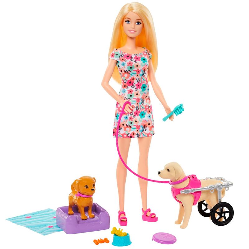 Barbie-Paseadora-de-Perros