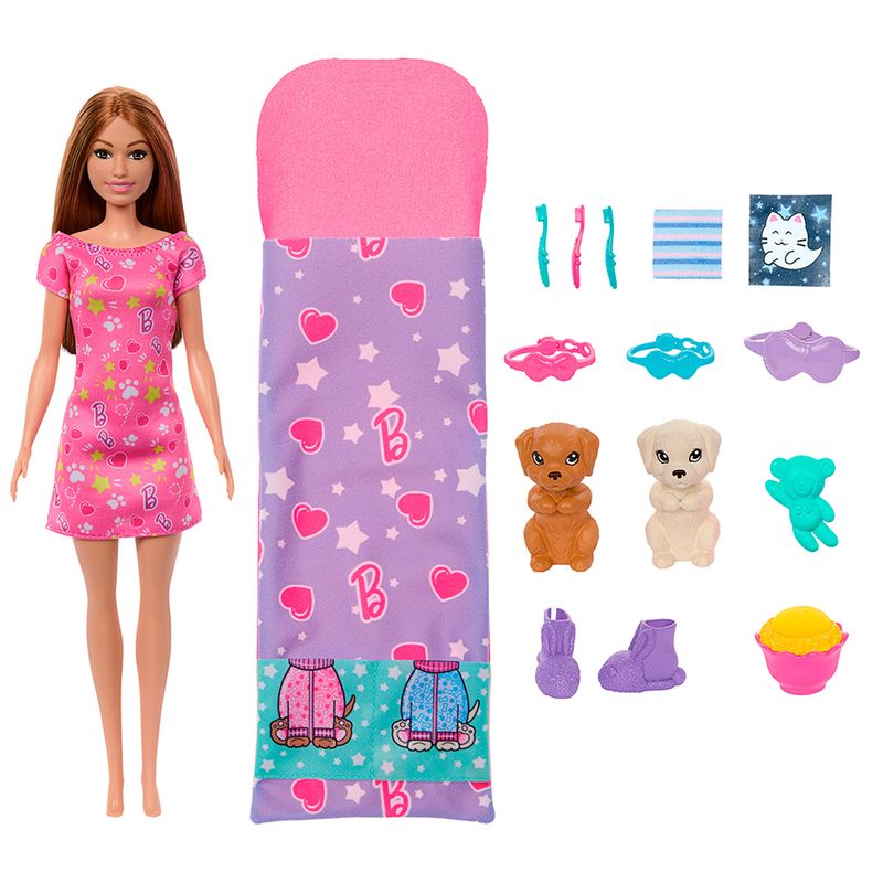 Barbie-Fiesta-de-Pijamas-con-Cachorros