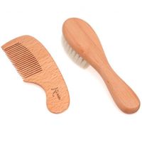 Set de Peine y Cepillo Madera