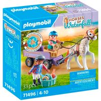 Playmobil Horses of Waterfall Carruaje Poni