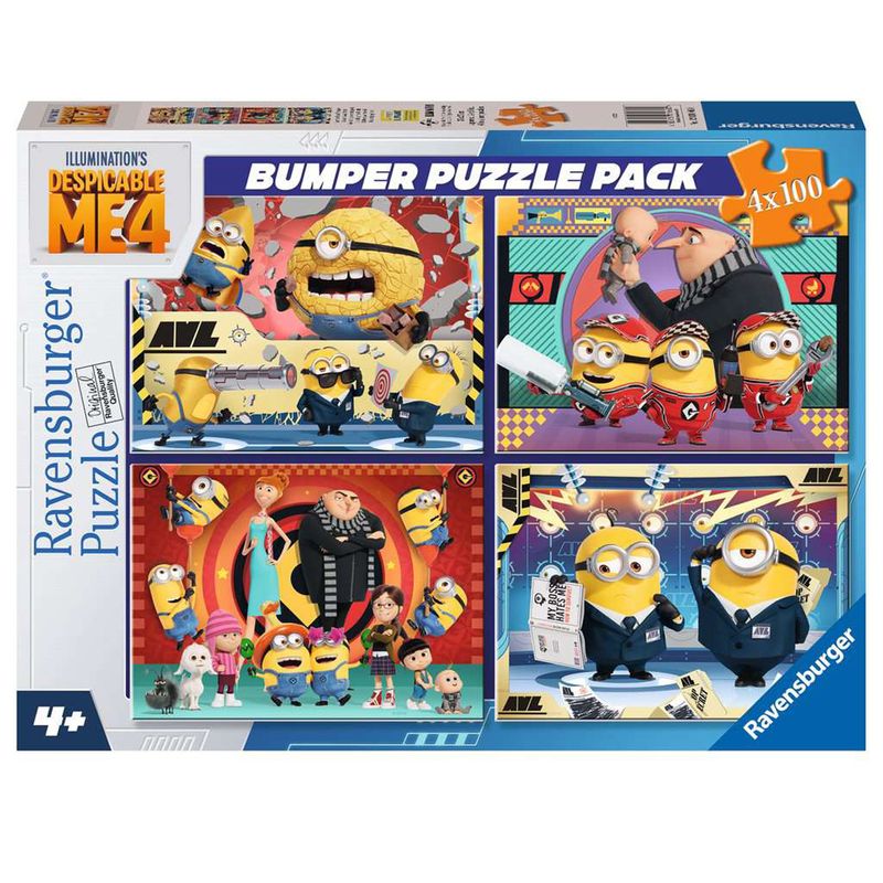 Minions-Puzzle-4x100-Piezas
