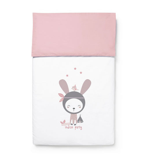 Funda-nordica-minicuna-funda-almohada-Indian-Party