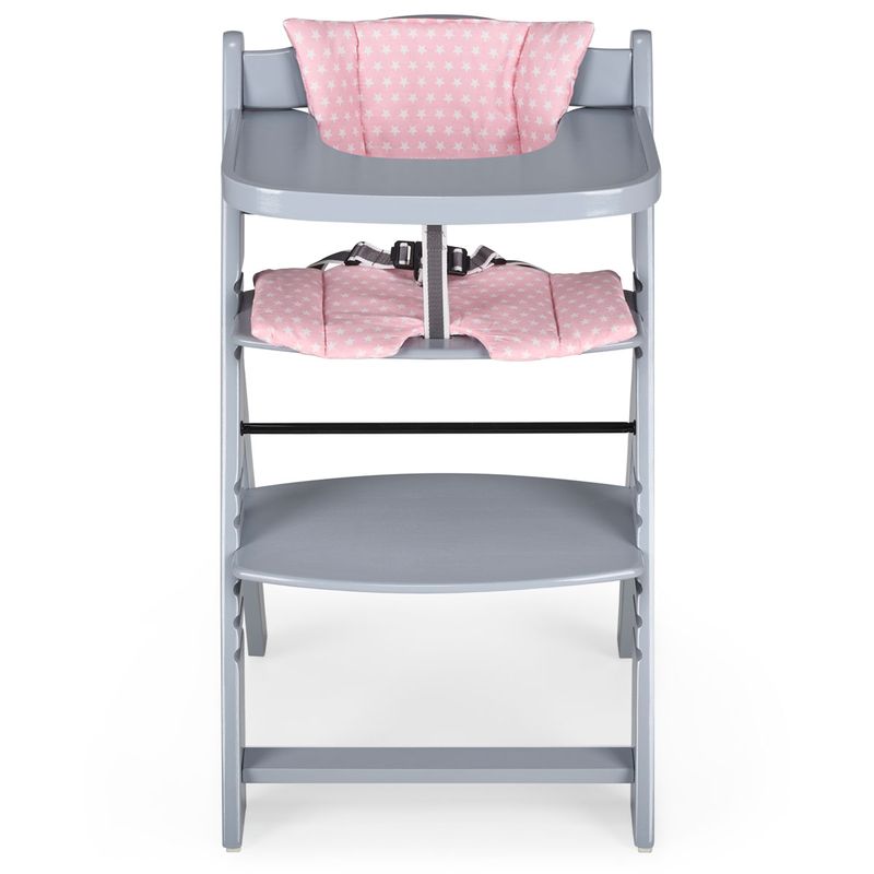 Trona-madera-gris-con-cojin-Full-Rosa