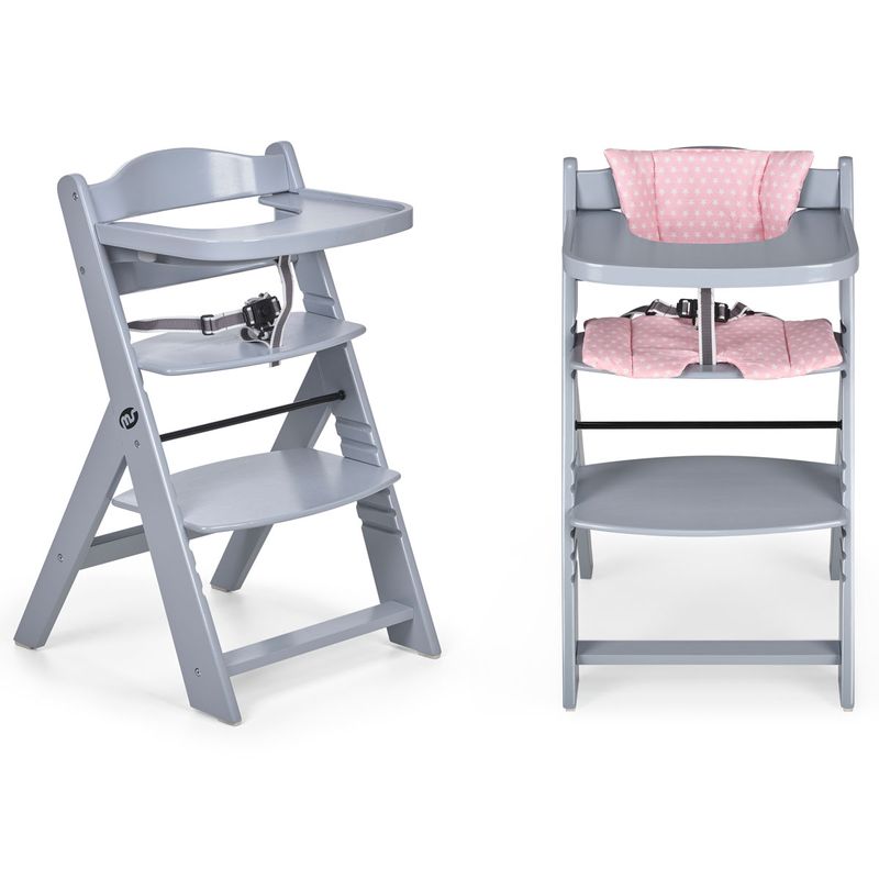 Trona-madera-gris-con-cojin-Full-Rosa_1
