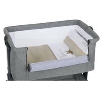 Minicuna Colecho Comfy Gris + textil Wish