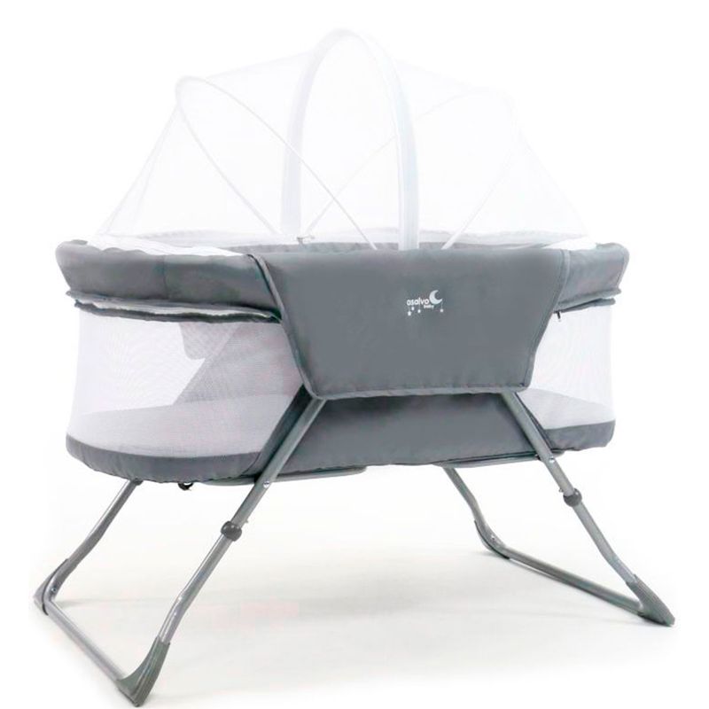 Minicuna-plegable-c--mosquitera-Gris