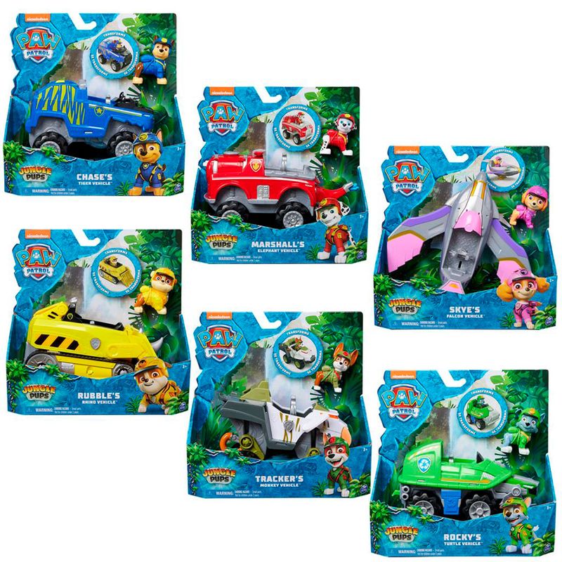 Patrulla-Canina-Jungle-Pups-Vehiculo-Surtido