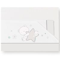 Triptico sabanas de cuna de 120*60 Peluche Gris