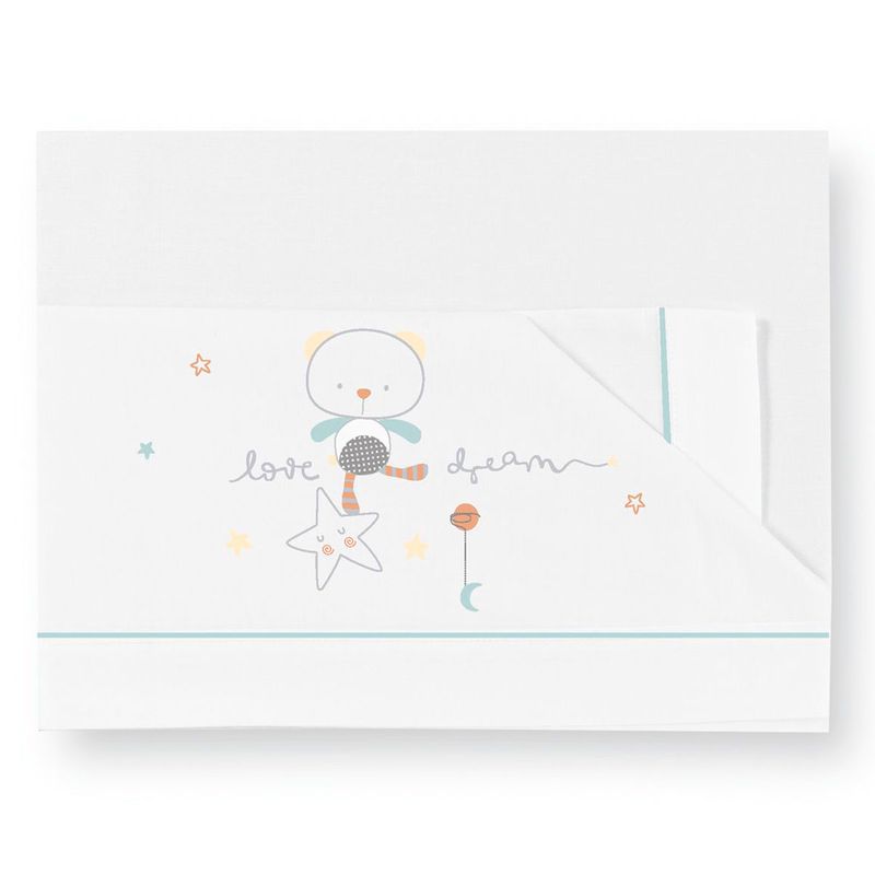 Triptico-sabanas-de-cuna-de-120-60-Love-Verde