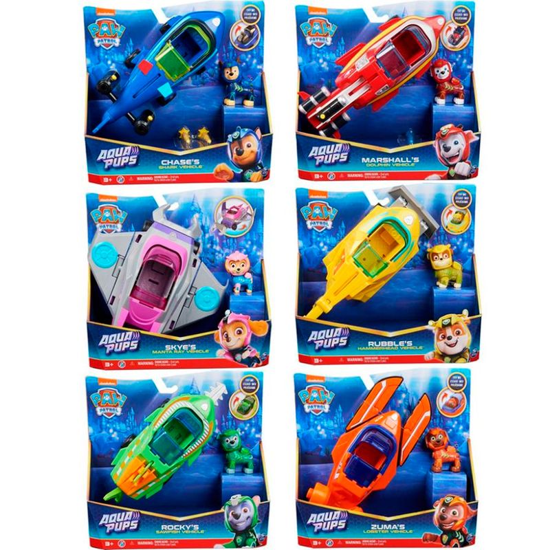 Patrulla-Canina-Aqua-Pups-Vehiculo-Surtido