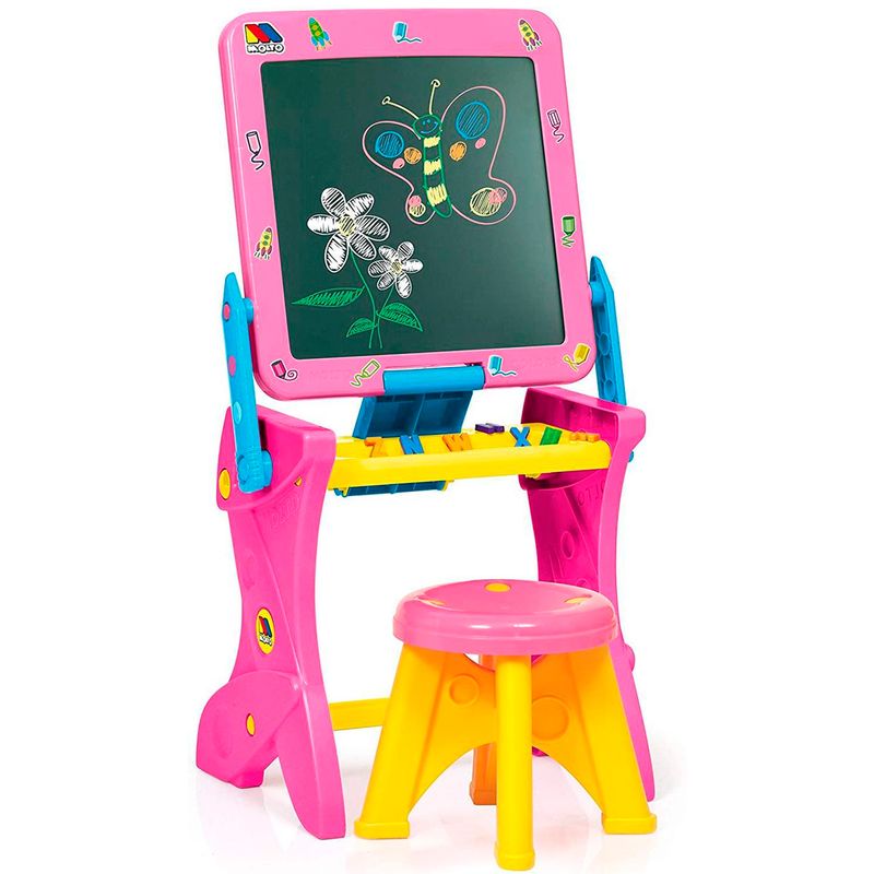 Pupitre-y-Pizarra-2-en-1-Rosa