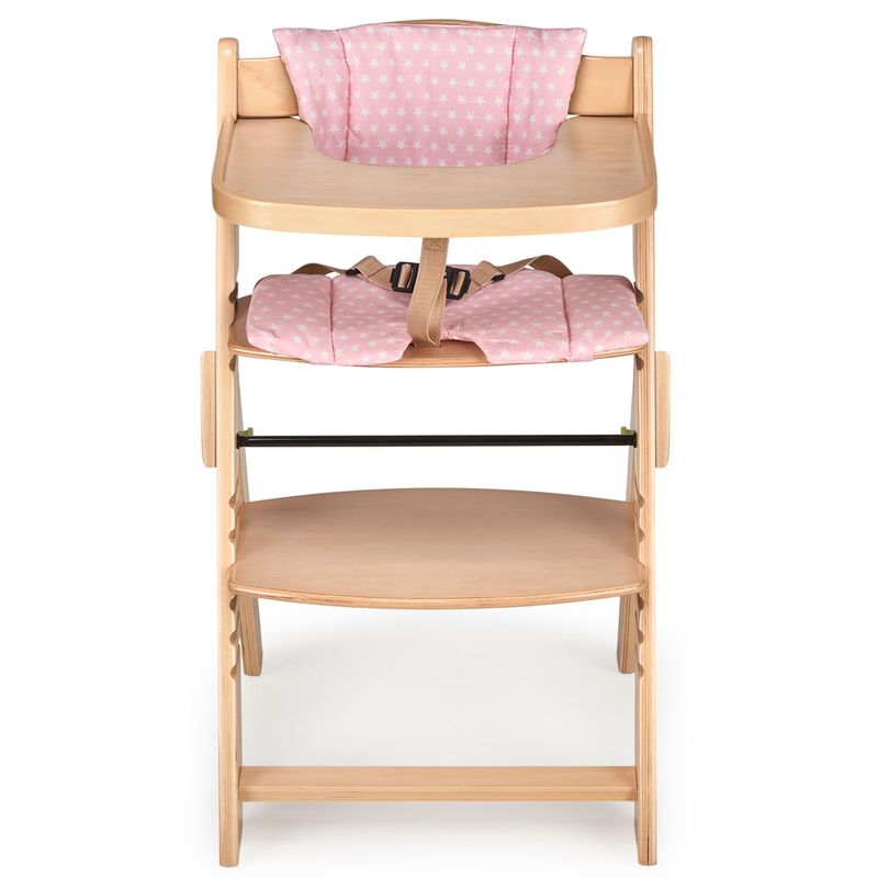 Trona-madera-plegable-con-cojin-Full-Rosa