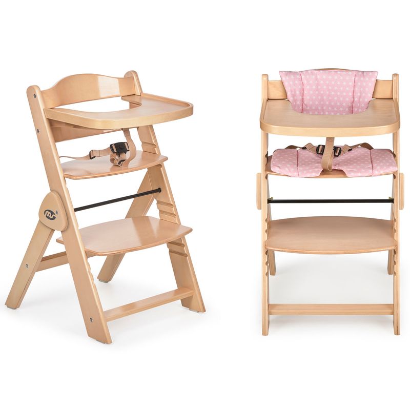 Trona-madera-plegable-con-cojin-Full-Rosa_3