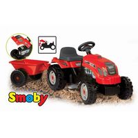 Tractor a pedales con remolque