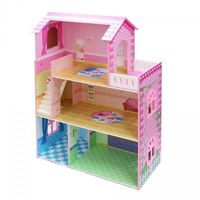 Casa Madera con Muebles 16 pzs