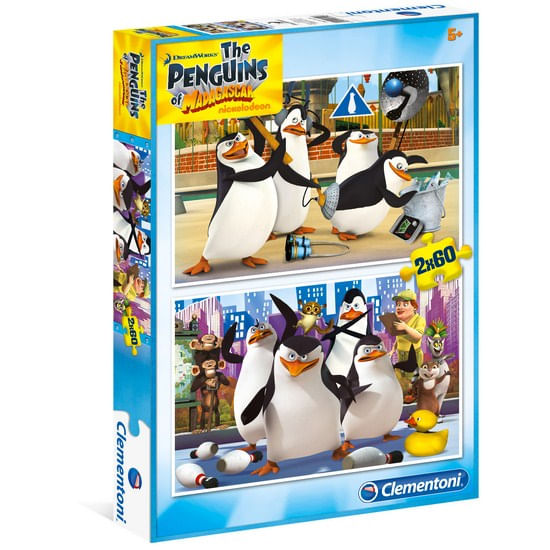 Pinguinos-Madagascar-Puzzle-2x60