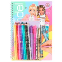 Top Model Libro Colorear con Pack Colores