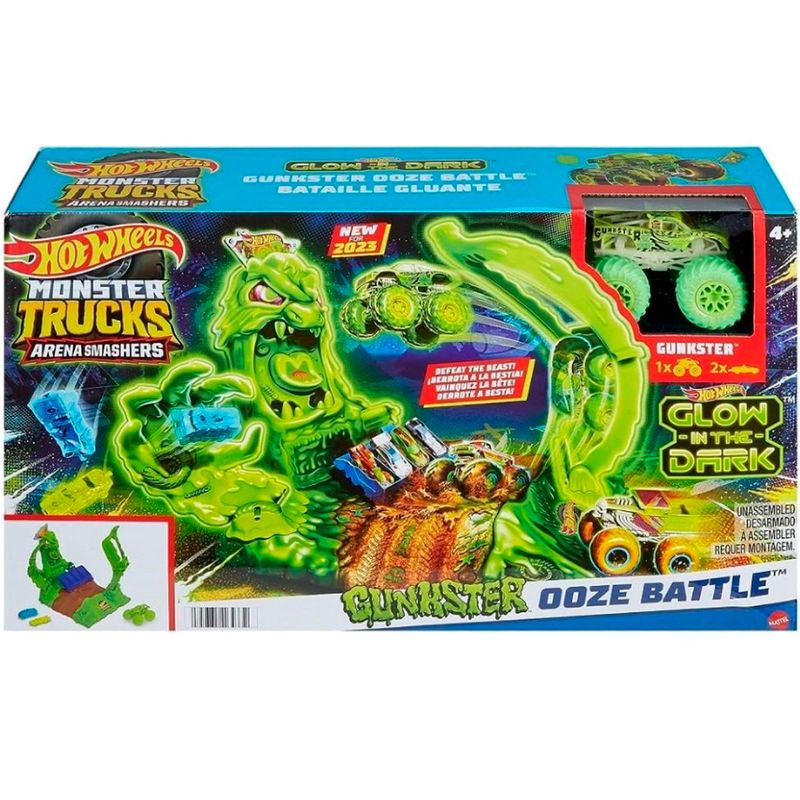 Hot-Wheels-Pista-Arena-Smashers-Gunkster-Brillo