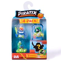 Piratix Shark Treasure Pack 4 Figuras Sorpresa