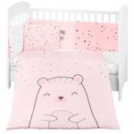 Set-textil-Cuna-6-piezas-Bear-Rosa